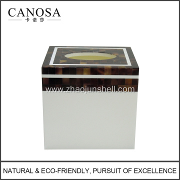 Hot Sale Pen Shell Mosaic Tissue Box Cover for Hotel